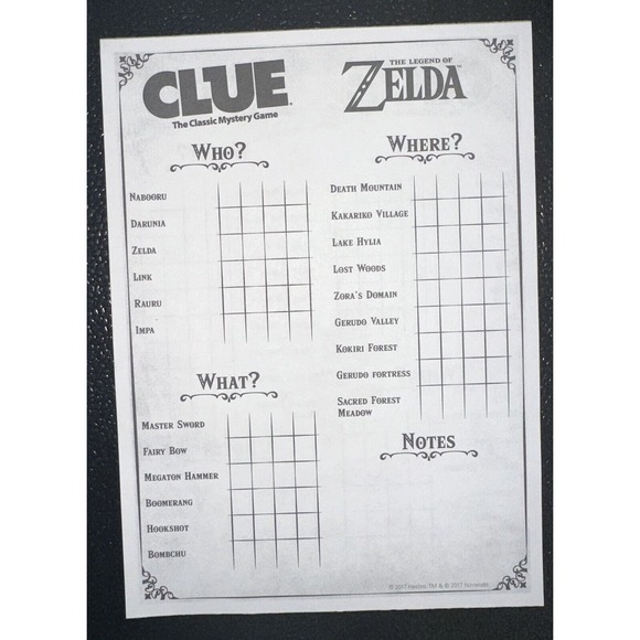 The Legend Of Zelda Collector's Edition CLUE Board Game New - Picture 9 of 11